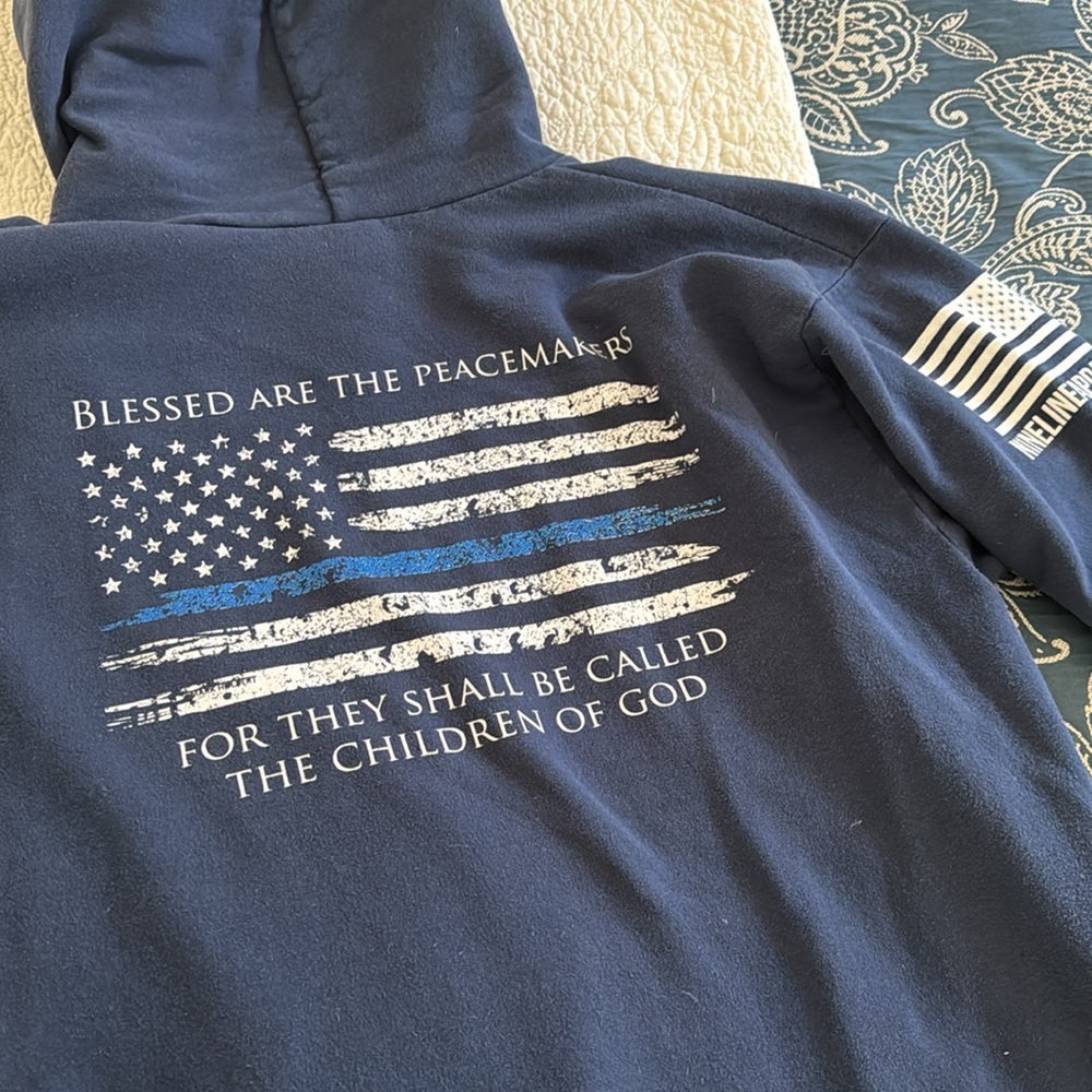 NINE LINE ADULT LARGE HOODED SWEATSHIRT